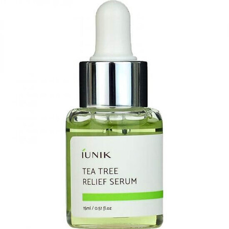 Tea Tree Relief siero viso lenitivo e idratante, 15 ml, Iunik