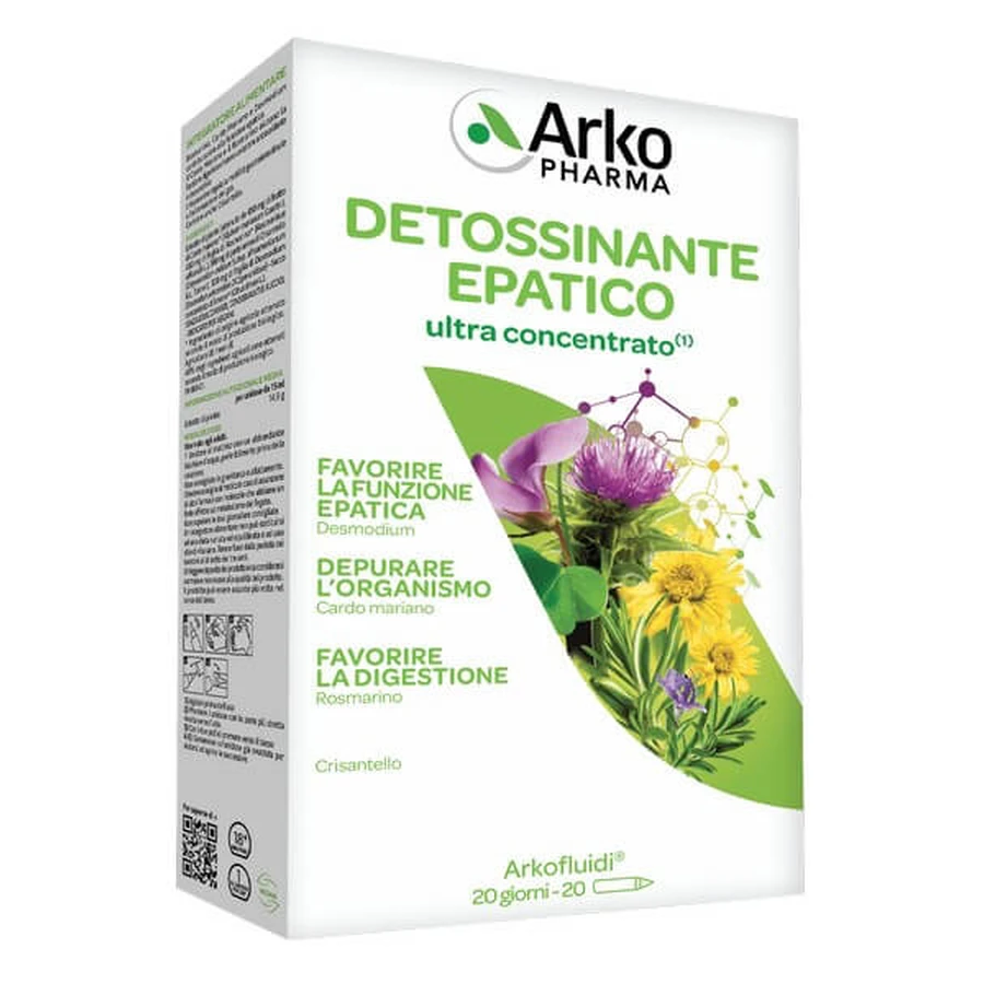 Arkofluid Us Detoxifiere 20 flacoane