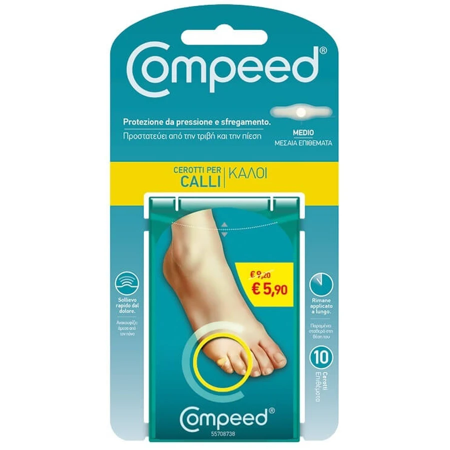 COMPEED CORNS MEDIU 10PCS PROMO