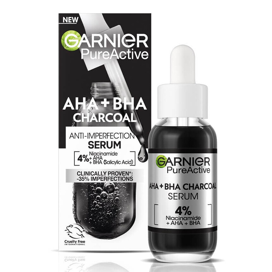 Anti-imperfectieserum met niacinamide, AHA + BHA Pure Active, 30 ml, Garnier