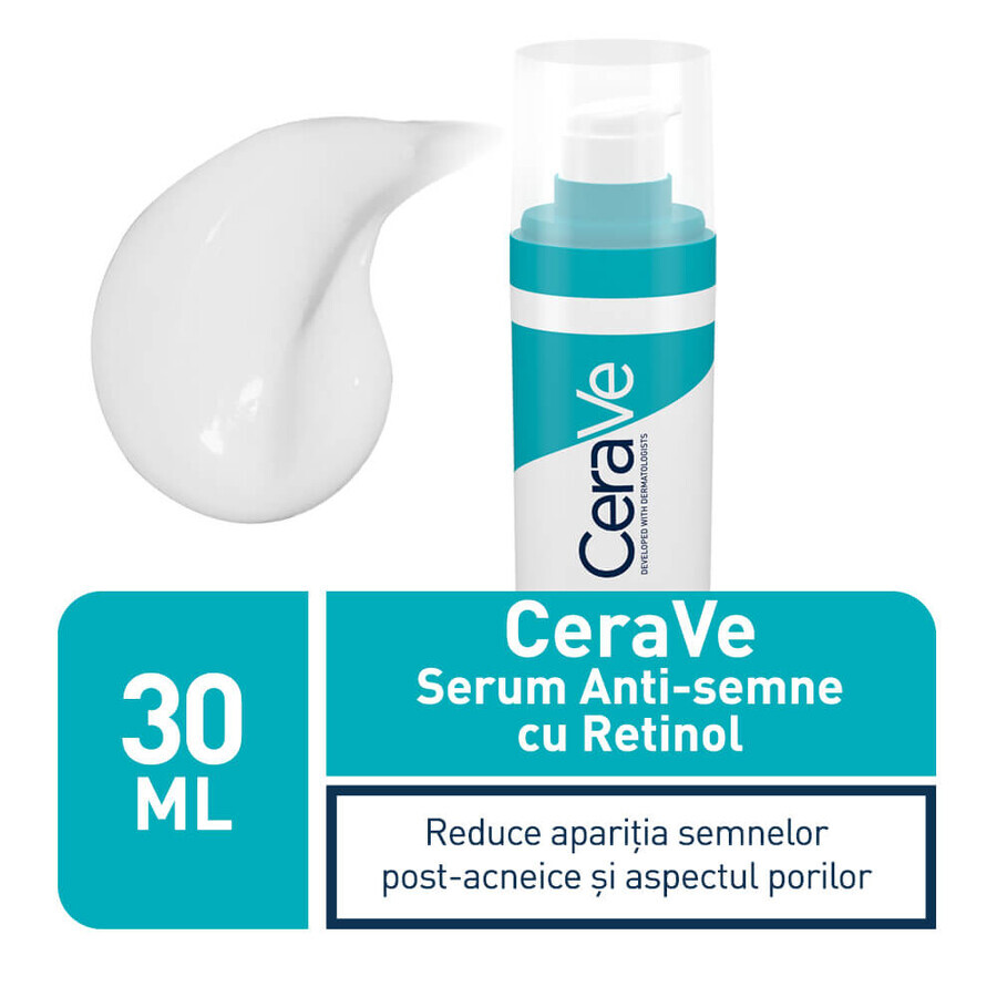 CeraVe Siero Anti-Segni con Retinolo, Da normale a grassa, 30 ml 