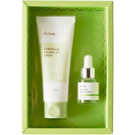 Set Crema de fata, 60 ml + Ser de fata 15 ml Skincare Centella Edition, Iunik