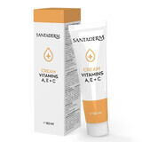 Crema con Vitaminas A, E y C Santaderm, 50 ml, Vitalia