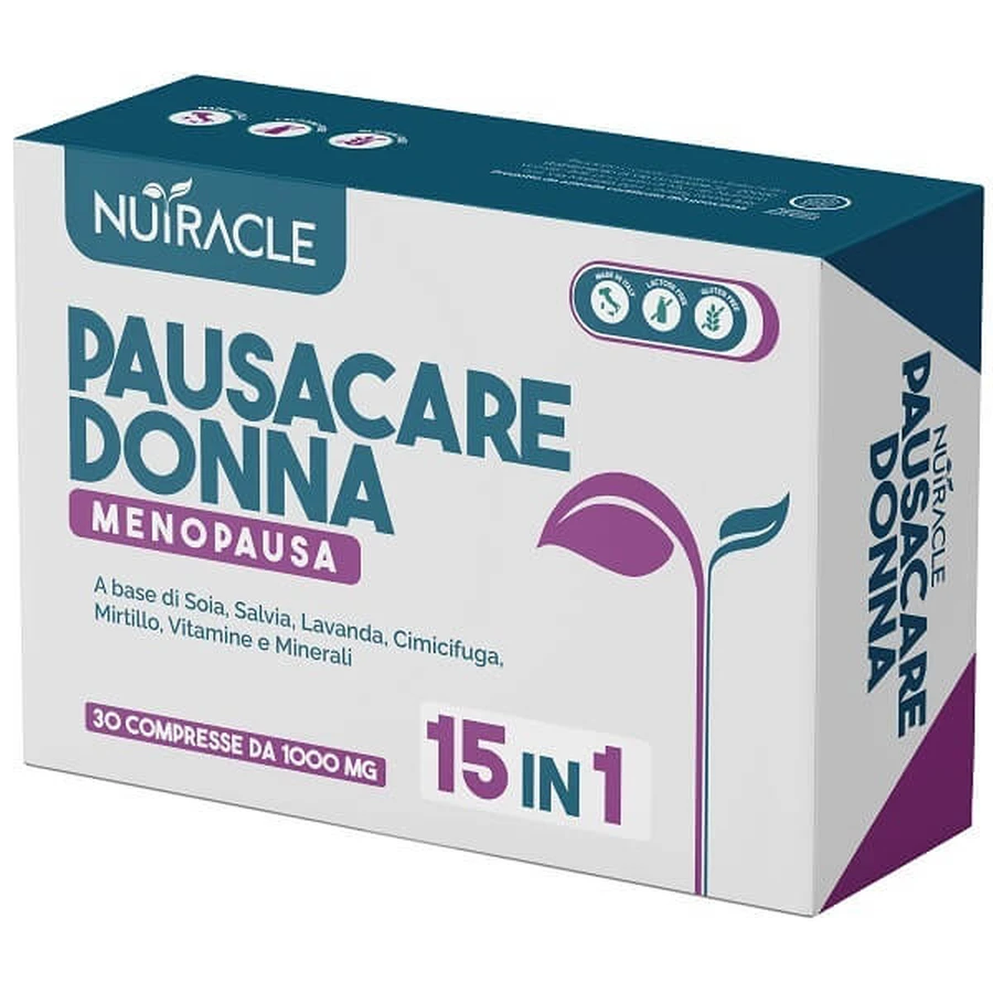 Nutracle Pausacare D menopauză 30 comprimate