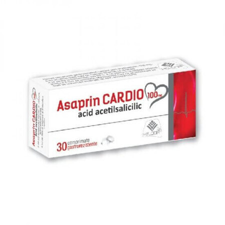 Asaprin Cardio, 100 mg, 30 comprimidos gastrorresistentes, Helcor