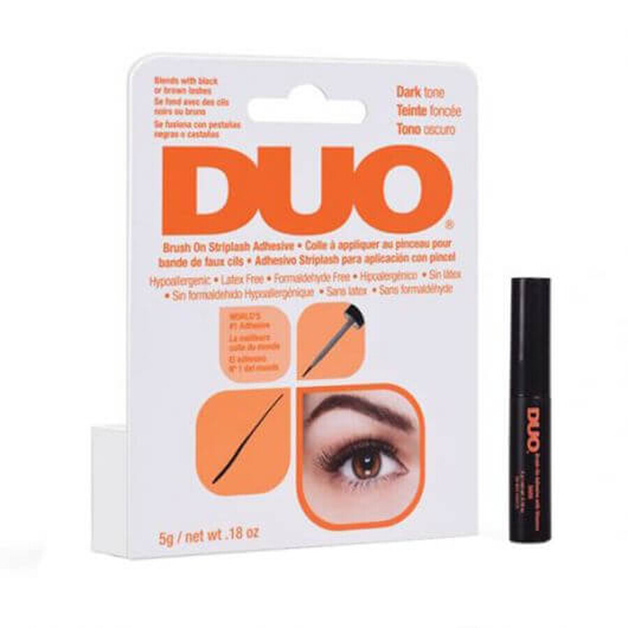 Duo Brush On adhesivo para pestañas postizas con cepillo negro 5g