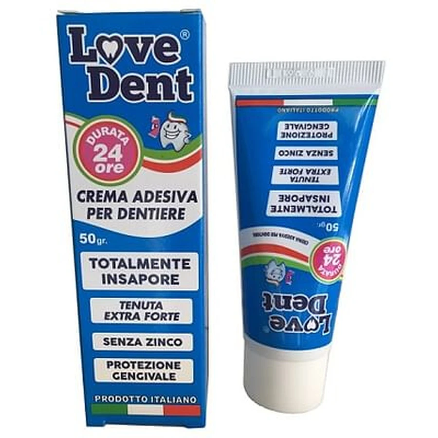 Love Dent Crema Adesiva Per Dentiere 50 G