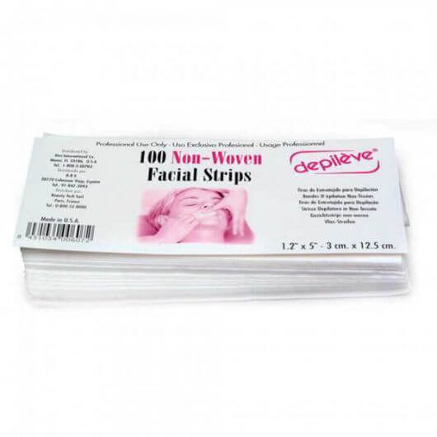 Depileve bandas depilatorias faciales 100pcs