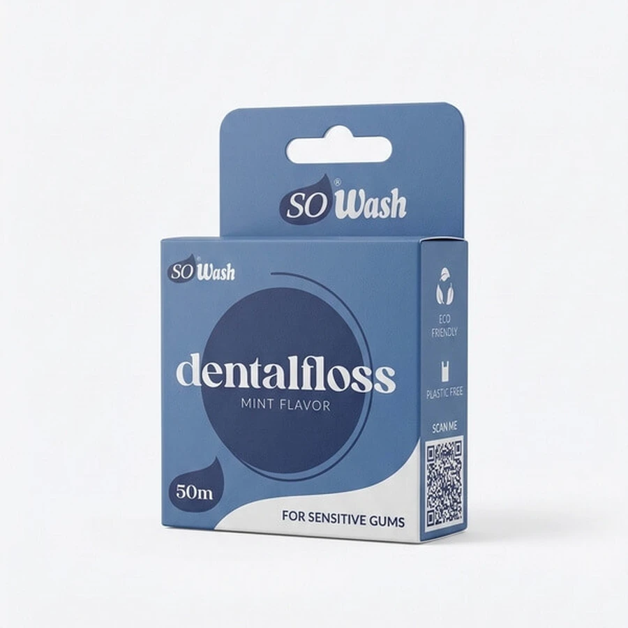 SoWash Dental Floss waxed dental floss mint