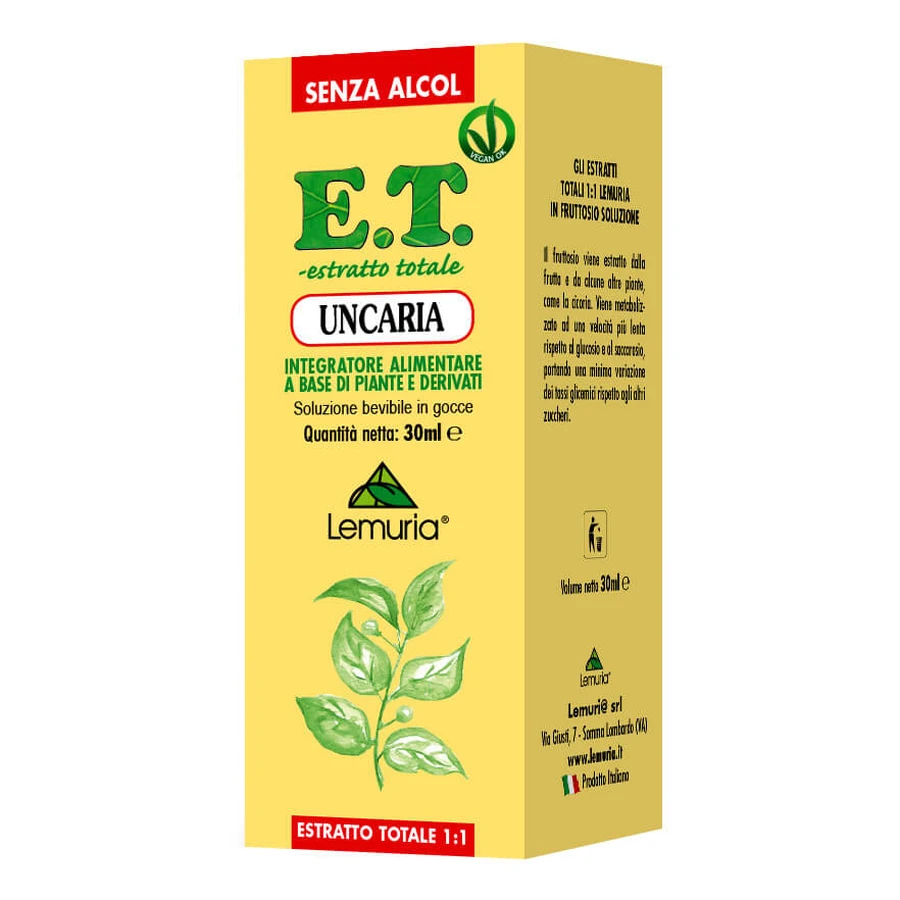 UNCARIA E.T. 30ML LEMURIA: ceny i cechy