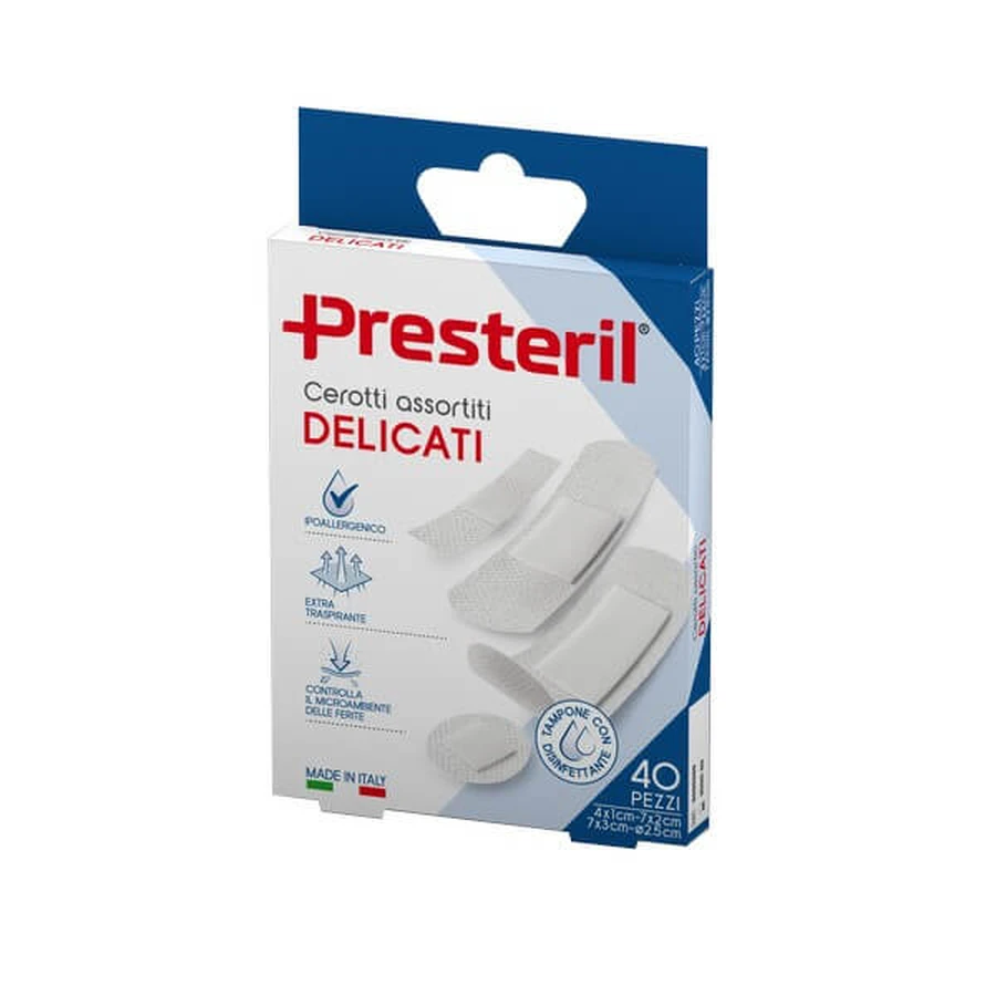 PRESTERIL Tencuieli ușoare asortate 4 pachete - 40 bucăți