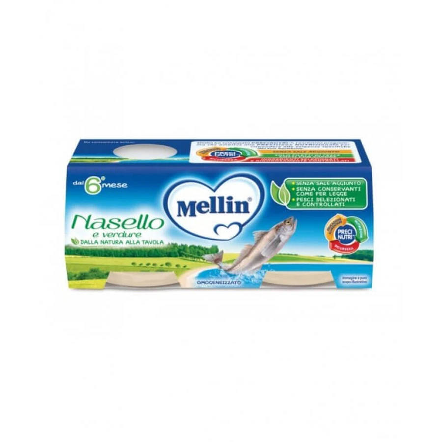 Homogenizowana ryba morszczuk Mellin 4x80g: ceny i cechy