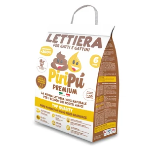 PIRIPU' PREMIUM ŻWIREK DLA KOTA 100% NATURALNY 6 LT