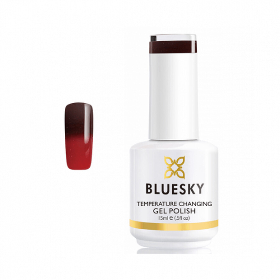 Bluesky UV thermische semi-permanente nagellak You Look Cherry-Ific Burgundy 15ml