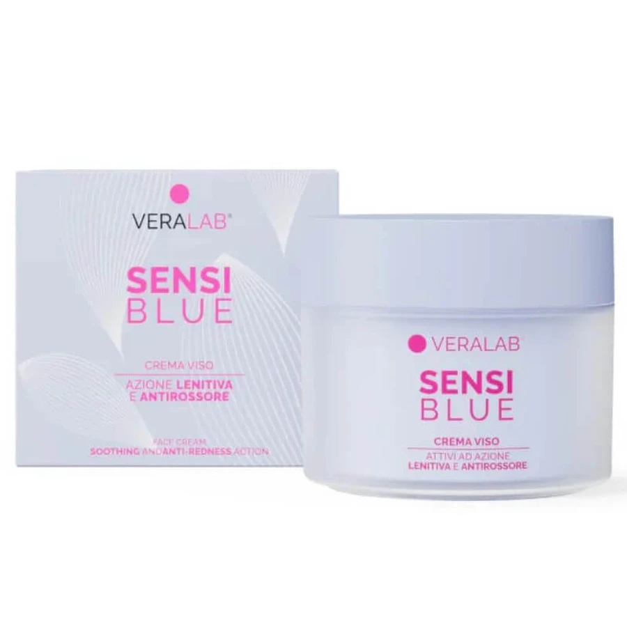 VeraLab Sensi Blue cremă de față calmantă și antirid 50 ml
