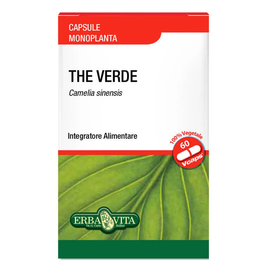 Té Verde 60 Cápsulas 400mg Erbavita