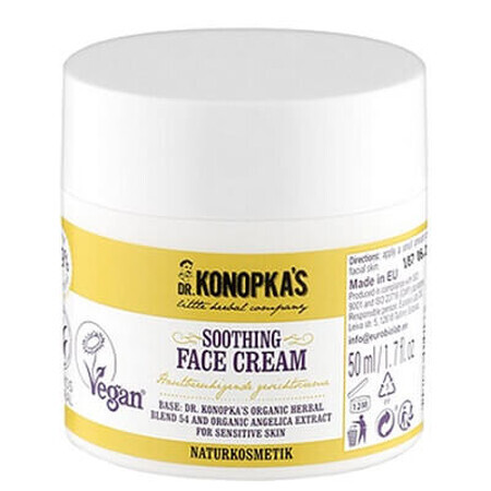 Crema facial para pieles sensibles, 50 ml, Dr. Konopkas