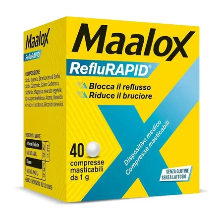 Maalox reflurapid 2x40 tabletek do żucia: ceny i cechy