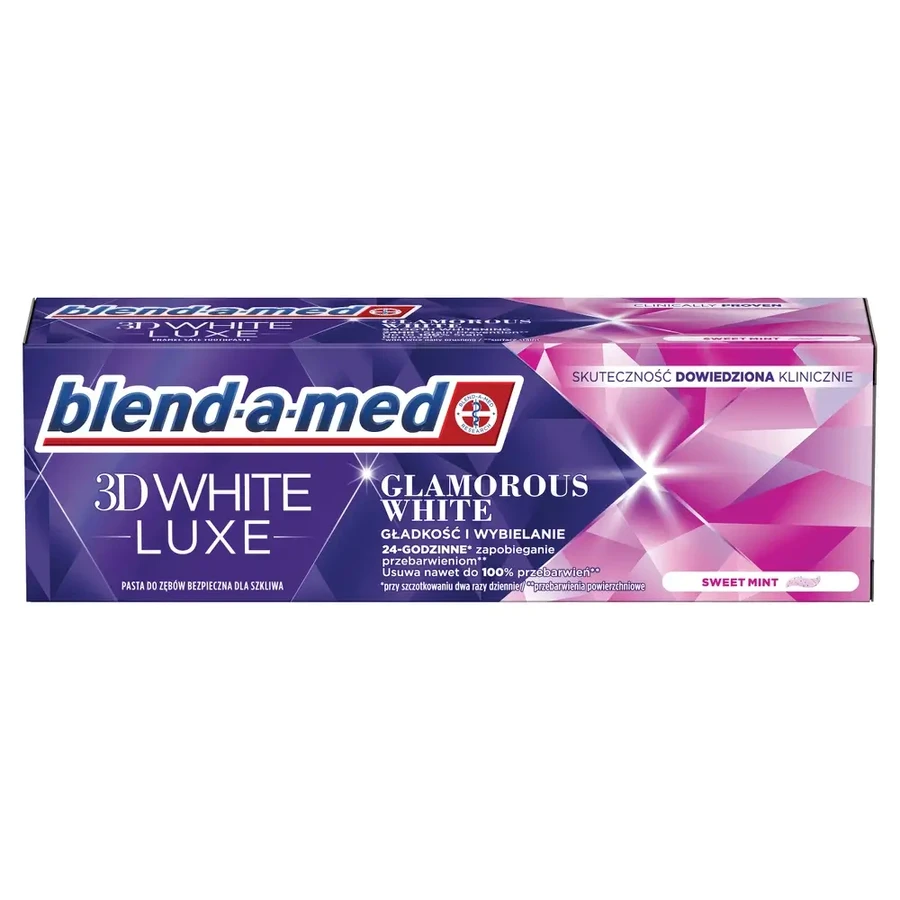 Blend-a-med 3D White Luxe tandpasta, Glamorous White, 6x75 ml