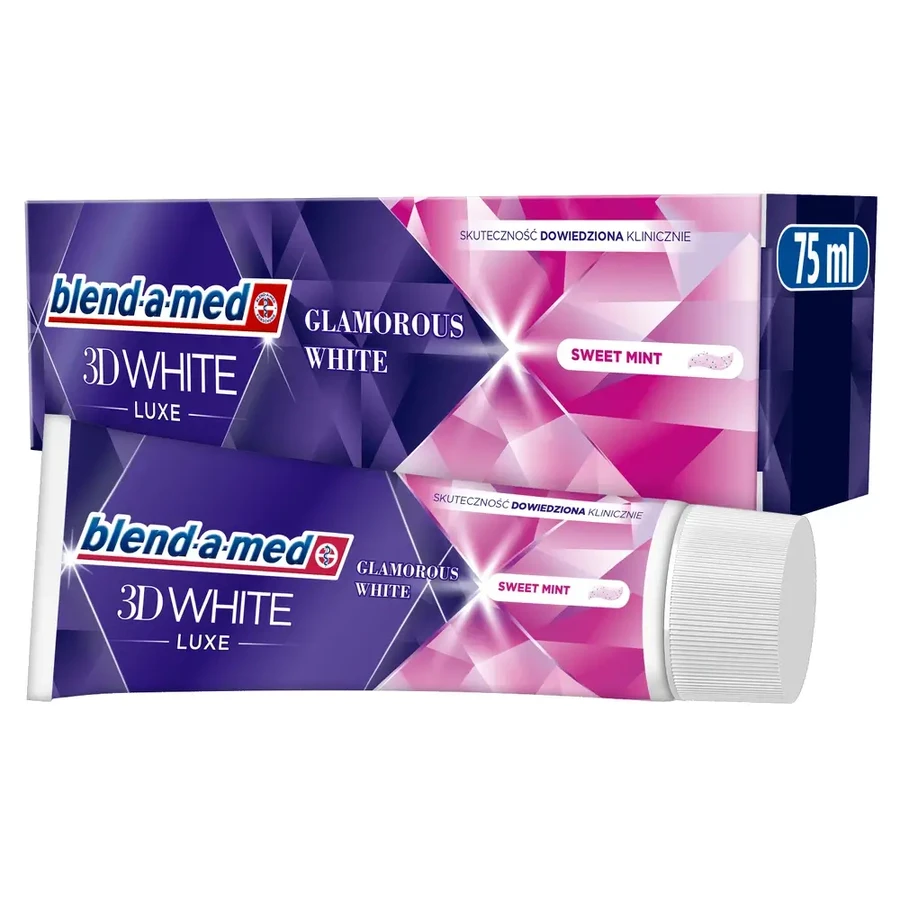 Blend-a-med 3D White Luxe tandpasta, Glamorous White, 6x75 ml