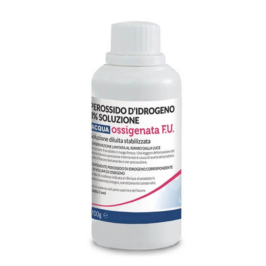 Acqua ossigenata 10 volumi soluzione cutanea disinfettante 100 g