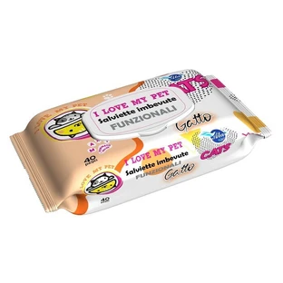 A+cure pet soaked functional wipes Cats 40pcs