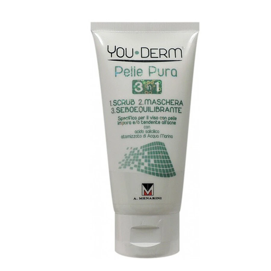 You-Derm Pure Skin 3 en 1 Mascarilla Exfoliante Seborreguladora 75ml