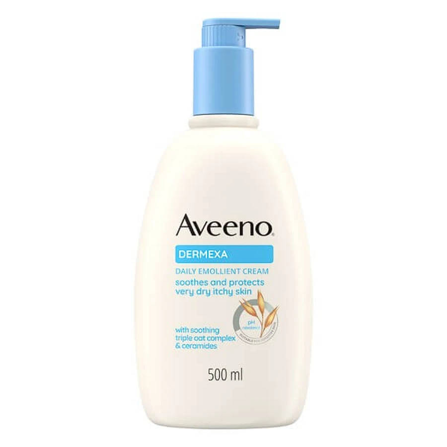 Aveeno Dermexa crème hydratante pour les peaux atopiques et sujettes à l'eczéma 500 ml