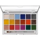 Palette di ombretti Kryolan Shimmering Vision 18 colori 45g