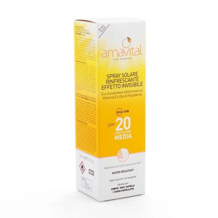 Amavital spray solar efecto invisible SPF 20 150 ml