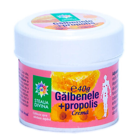 Crema de caléndula con propóleo, 40g, Divine Star