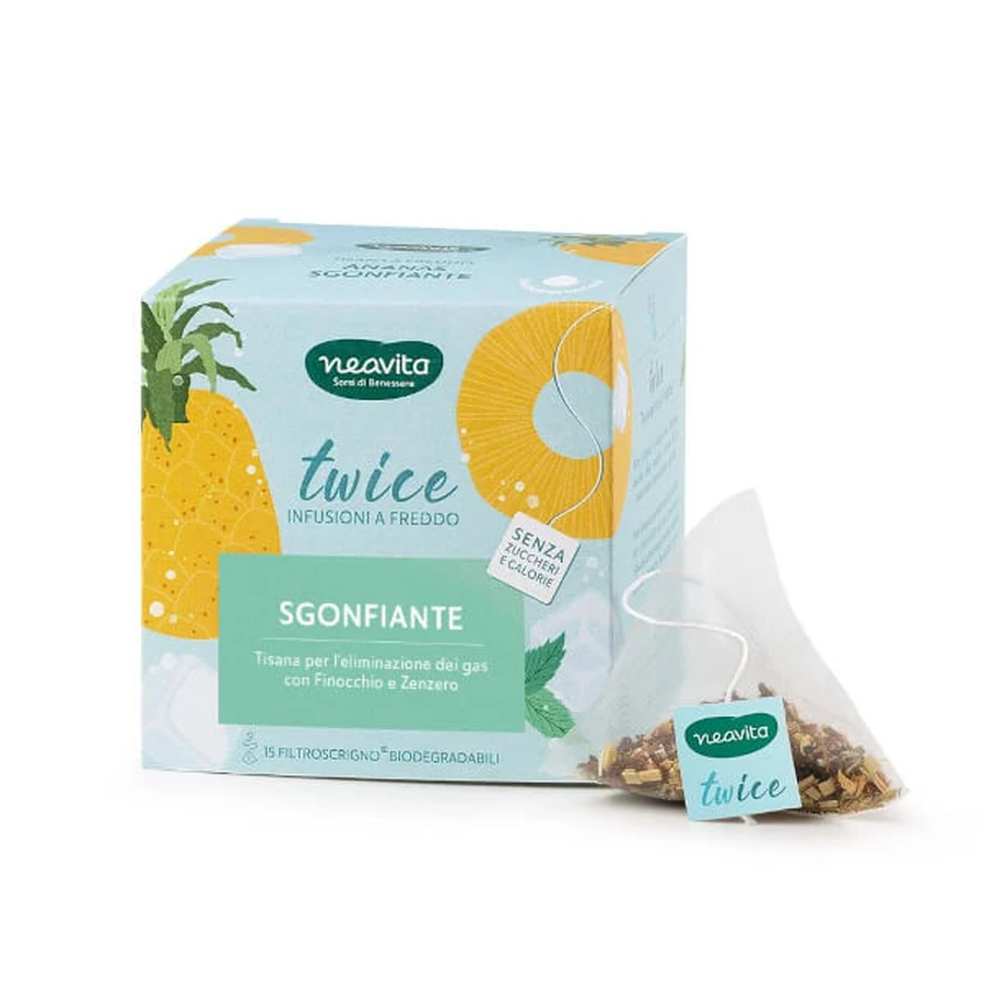 Neavita Twice Tisana Sgonfiante a Freddo con Finocchio e Zenzero – 15 Filtroscrigno