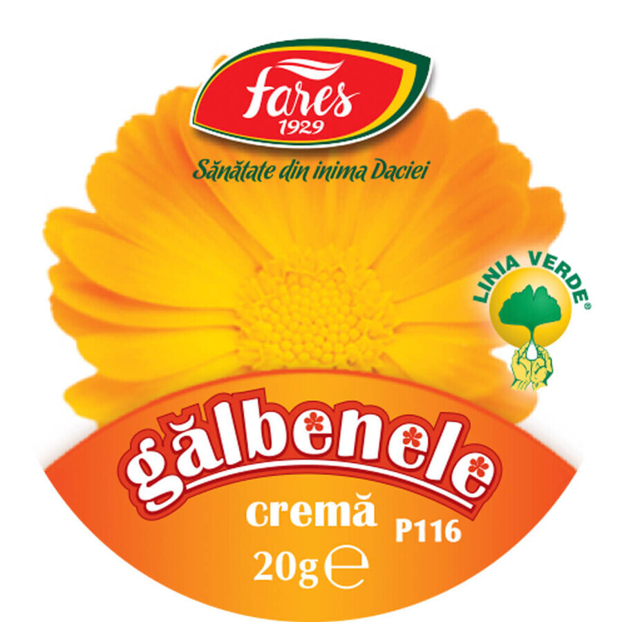 Cremă de Galbenele, P116, 20 g, Fares