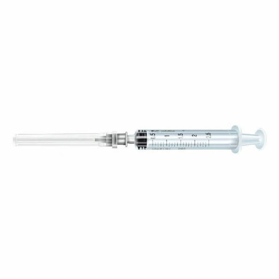 Seringue plastique stérile 2.5 ml aiguille 1 pièce