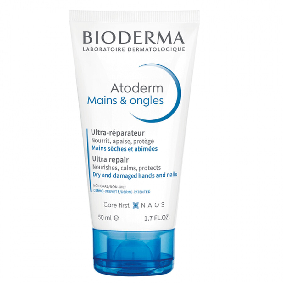 Bioderma Atoderm Crème pour les mains, 50 ml