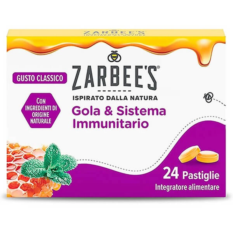 Zarbee's throat & immune system 24 pastilles