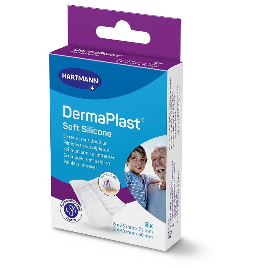 CER DERMAPLAST SOFT SIL 2F 8PCS