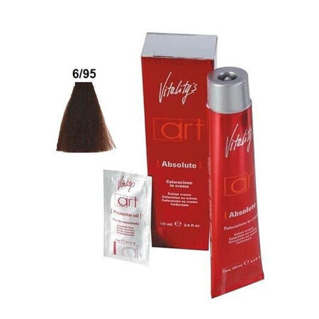 Tintura per capelli permanente Vitality's Art Absolute con ammoniaca 6.95 100ml