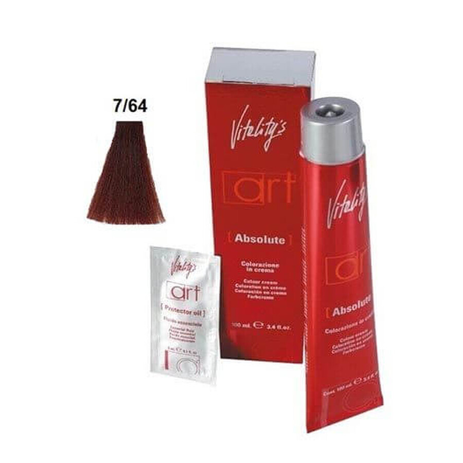 Vitality's Art Absolute permanente haarverf met ammoniak Marvel Red 7.64 100ml