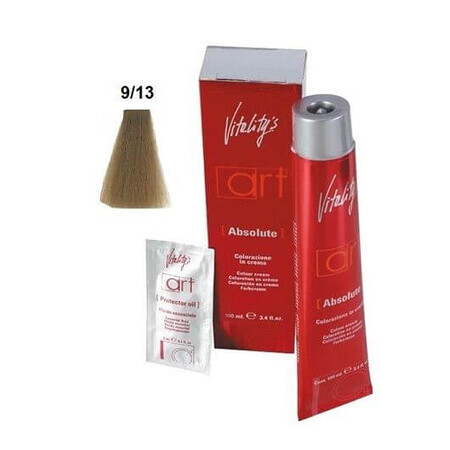 Vitality's Art Absolute Permanent Haarkleuring met Ammoniak 9.13 Super Blond Golden Ash 100ml