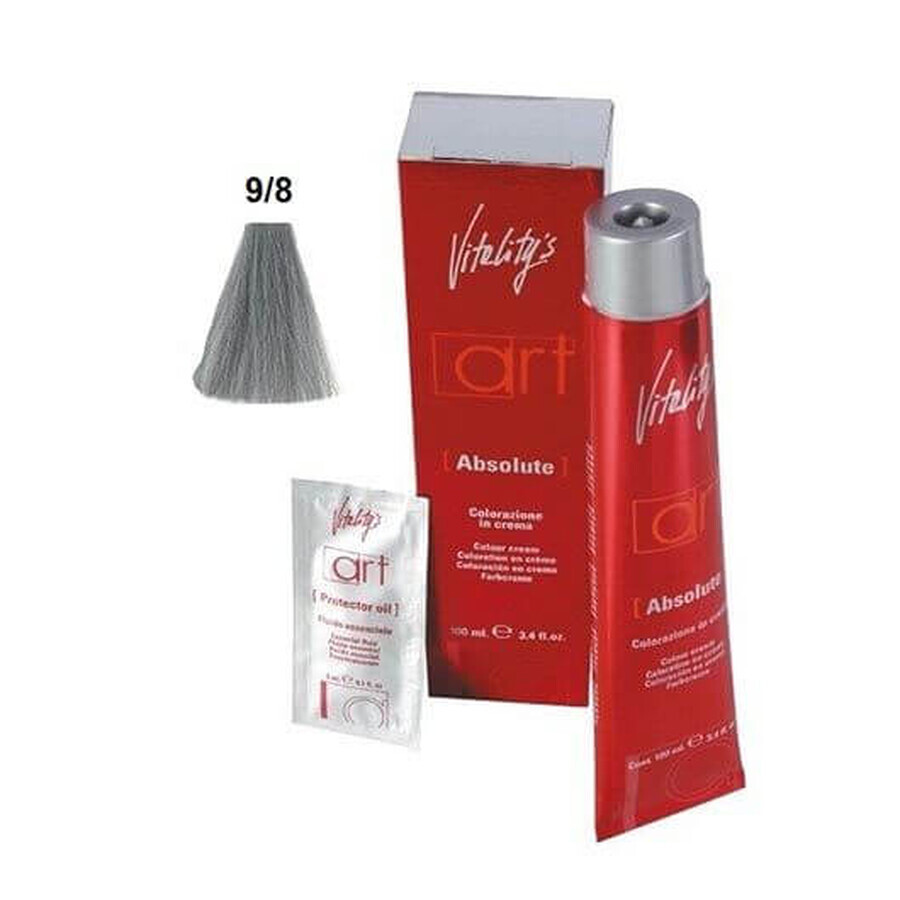 Vitality's Art Absolute Permanent Hair Colour with Ammonia 9.8 Pearly Blonde 100ml