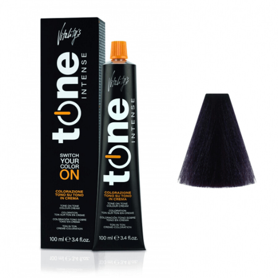 Semi-permanent hair dye Vitality's Tone Intense Black without ammonia 100ml