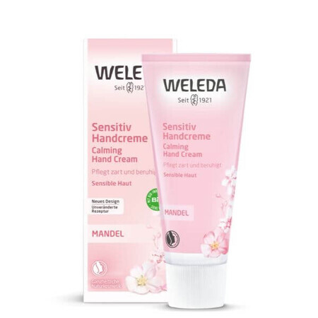 Crema mani con mandorle per pelli sensibili, 50 ml, Weleda