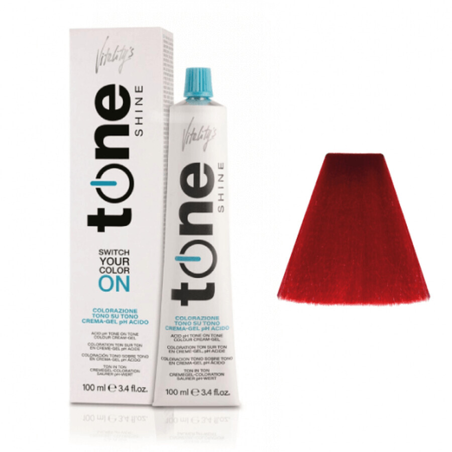 Semi-permanent hair dye Vitality's Tone Shine Red without ammonia 100ml