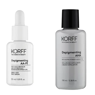 Ser de față depigmentant Korff cu soluție exfoliantă iluminatoare