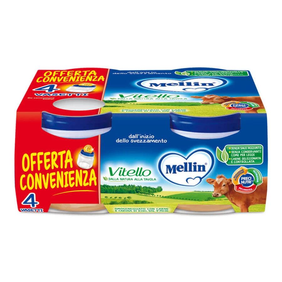 Mellin Homogenisiertes Kalbfleisch 4x80g