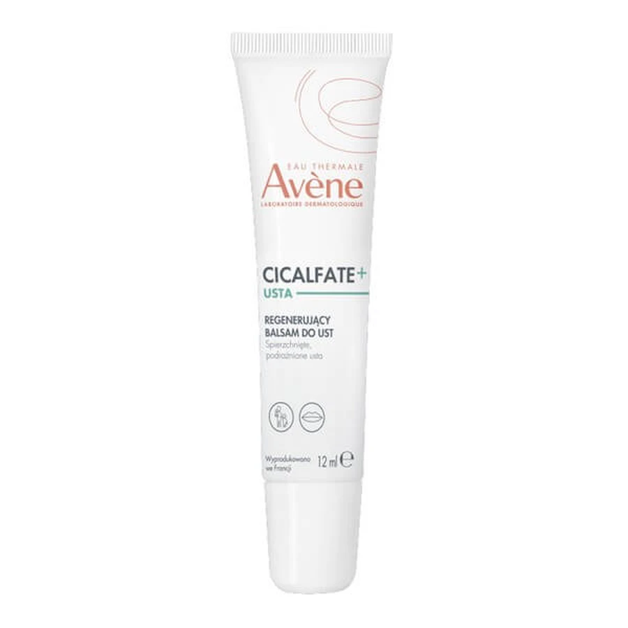 Avène Eau Thermale Cicalfate+, baume à lèvres régénérant, 12 ml