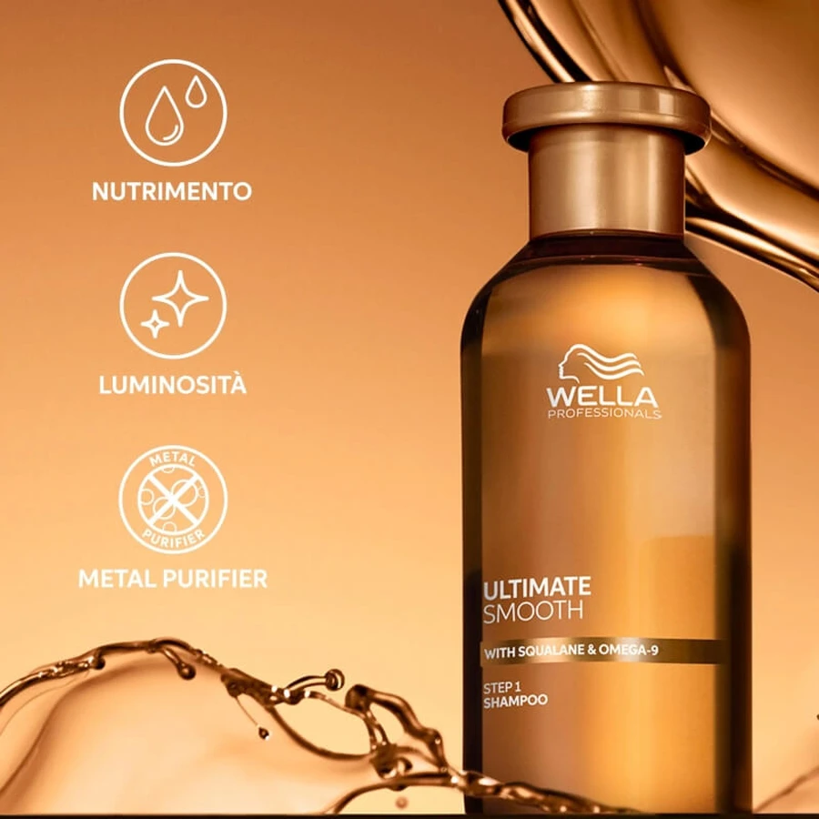 Wella Ultimate smooth - glättendes Shampoo 250 ml