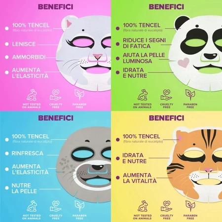 7days Funny beauty set - 4 maschere per il viso