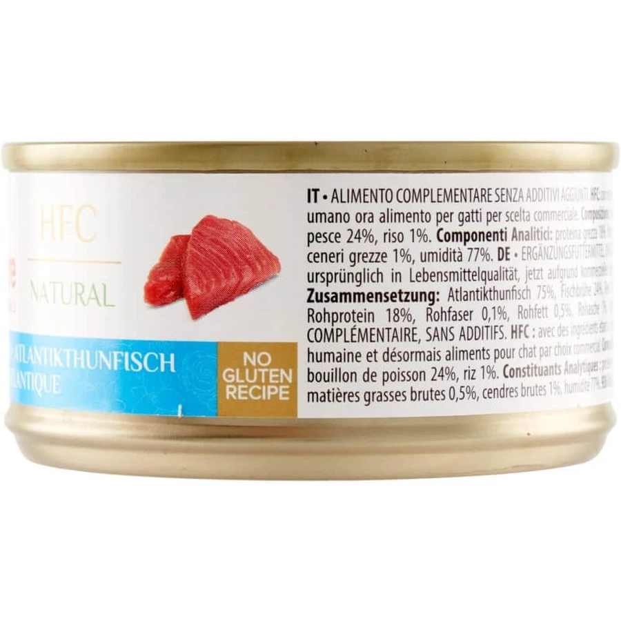 Almo nature Hfc natural Atlantic tuna - Nassfutter für ausgewachsene Katzen 70 gr